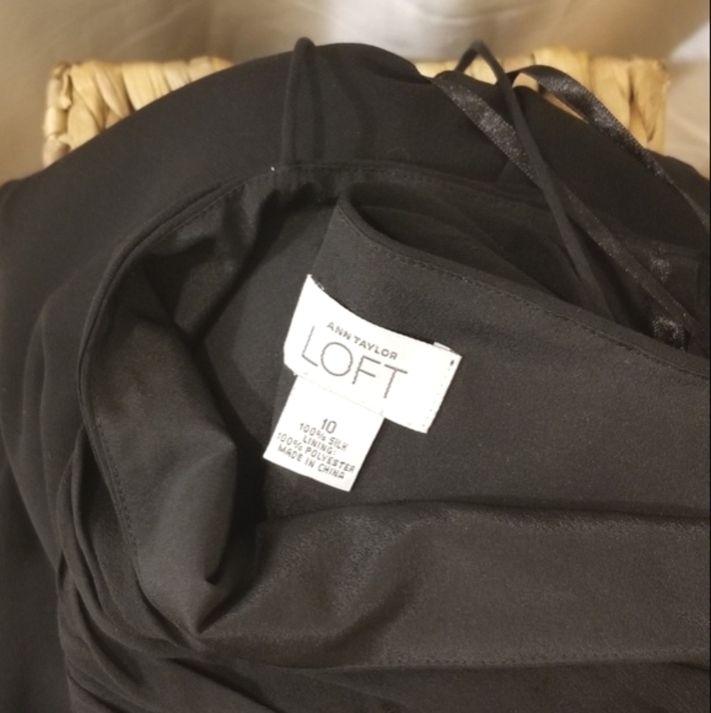 NWOT. Ann Taylor Loft Silk Cocktail Dress. - Picture 4 of 6